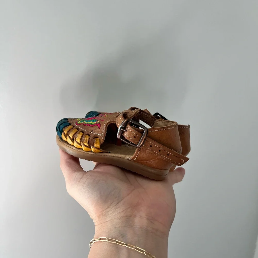 Colorful Huaraches Embroidered Infant Shoes